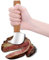 Couteau à bascule Fstcrt, équipement adaptatif à une main, couteau Ulu courbé pour couper les aliments en boîte ou bol, couteau à steak idéal pour tremblements, arthrite, personnes âgées