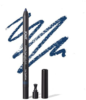 JOAH Make Her Gel-ous Gel-Eyeliner mit selbstschärfendem Bleistift, wasserdicht und lang anhaltende Farbdefinition, Dunkelblau