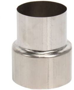 DAZZLEEX Camino canna fumaria Liner in acciaio tubo di scarico riduttore/tubo di scarico connettore camino adattatore stufa tubo Ø60mm/Ø50mm