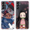 Eouine [2 Stück Case für Samsung Galaxy A14 5G Hülle 6.8,Weich Transparent TPU Silikon Schutzhülle mit Anime Jungs Tanjirou Nezuko, Stoßfest Handyhülle Kompatibel mit Samsung A14 5G