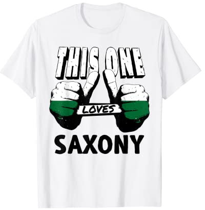 Sachsen Flagge Sachsen Heimat Stolz Ossi Fahne Sachsen T-Shirt