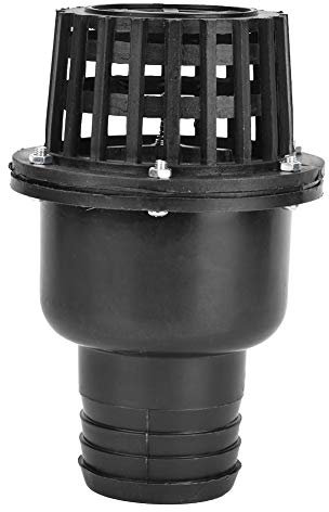 Wasserpumpen Fußventil, PVC Schwarzes Niederdruck Flachventil für Brunnenpumpe, Zubehör für Wasserpumpen Rückschlagventile(2,5 Zoll)