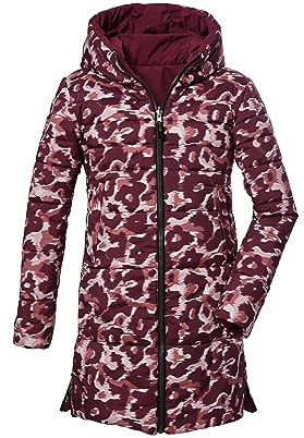 Killtec Mädchen Kow 143 Grls Prk Steppwendemantel Parka Mit Kapuze, Rosa, 128 EU