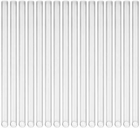 JCKD 16 Pièces présentoirs à gâteau double couche multicouche de 24 cm - Barre de positionnement de présentoir à gâteau réutilisable - Empilage de gâteau en couches(transparent)