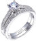LEVINE Ringe aus 925er-Sterlingsilber for Damen – CC 925er-Silberringe for Damen, schlichtes Design, doppelt stapelbar, Modeschmuck, Brautsets, Hochzeit, Verlobungsring, Zubehör CC634, 9,5