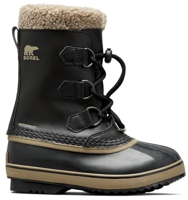 Sorel Yoot PAC Nylon Waterproof wasserdichte Winterstiefel für Kinder, Grau (Chrome Grey x Black), 36 EU