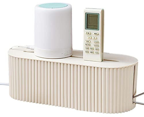 Qutalmi Kabelmanagement Box, Kabelbox, Kabel Verstecken, Adapter und Steckerleisten, Kabelmanagement für Kabelsalat, lose Drähte, Kabel Organizer, Schutz und Sicherheit, 33x13,2x11cm