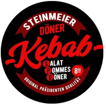 Sammys Shirt Store Steinmeier Döner Kebab Aufkleber 4,5 cm