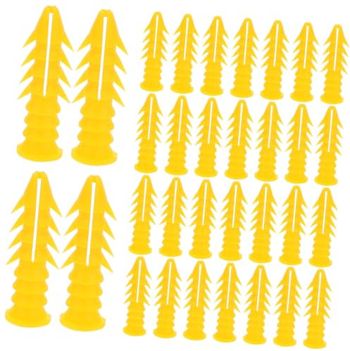 KONTONTY Tasselli Autoperforanti in Plastica Per Pareti Tubi A Vite Di Espansione Per Porte Kit Di Tasselli Di Espansione Per Appendere 100 Pezzi Per Cartongesso