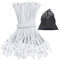 JunGG Lot de 25 tendeurs en caoutchouc avec crochets - 15 cm - Avec crochets - Pour fixation de bâche, tente, camping