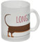 Weihnachts-Dackel LONGDRINK Glas Tasse Mit festlicher Weihnachts-Dackel Illustration Hund mit Weihnachtsmütze Pullover auf weißem Glas Tasse