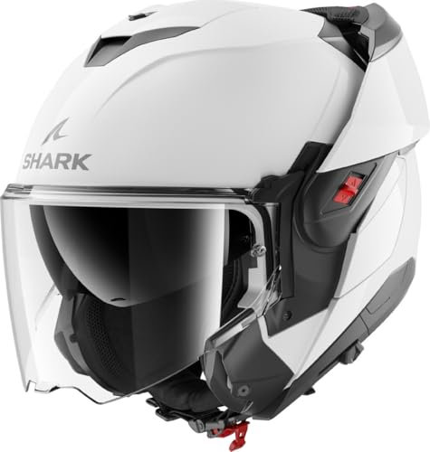 SHARK, Modularer Motorradhelm OXO BLANK Pearly White W05, XL