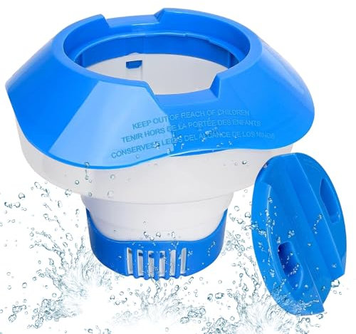 YEAMLTE Dosificador Cloro Piscina, Dispensador Cloro Piscina, Flotador Cloro Piscina, Dispensador de Cloro, Dispensador Quimico Piscina, Dispensador Cloro Flotante Piscina, Jacuzzis, Spas, Fuentes