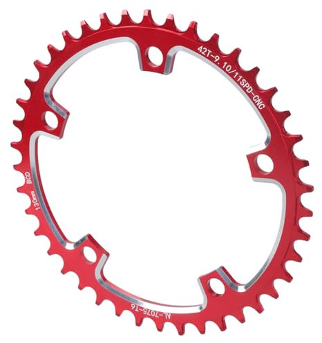 Limtula Plato de bicicleta de montaña con 5 tornillos, plato redondo, 110 BCD/130 BCD, estrecho, ancho, plato para bielas