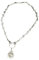 Vdaxvme Unico cuore in mano filo spinato collana accessorio simboleggia resilienze e tenerezza per la moda, 51cm60cm, Metallo