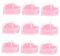 CALLARON 9 Pezzi Candele Profumate Bomboniere Per Candele Cuore Candela Profumo Bomboniere Proposte Decorazioni Per Candele Nuziali Romantico Piccolo Forma Profumato Rosa Tealight