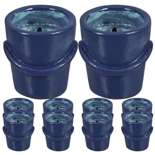 BESPORTBLE 10 Stück Eimer Mini Bucket Dekoration für Puppenhäuser Realistische Garten Miniaturen für Fotografie und Mikro Landschaften Zubehör Junge