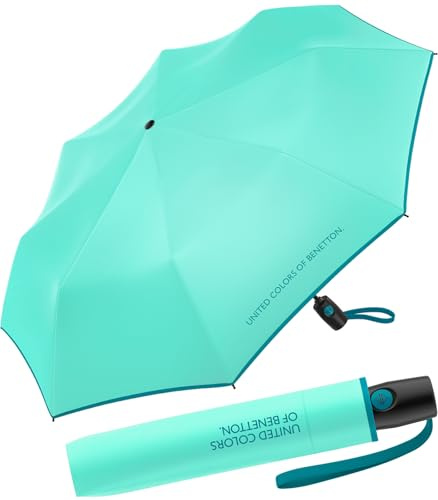 Benetton Taschenschirm Up & Down mit Auf-Zu-Automatik FS 2026 - Ice Green