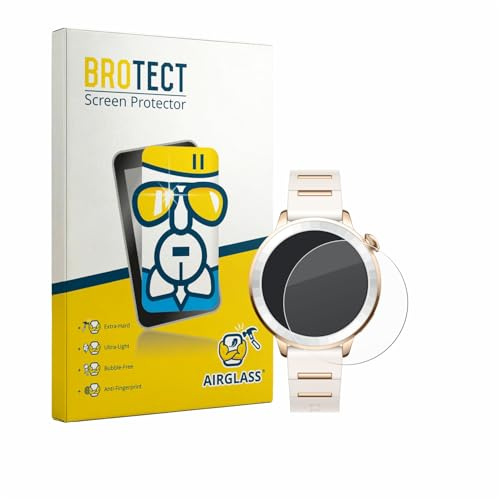 BROTECT Schutzglas für Oppo Watch X3 Mini Schutzfolie Panzer Folie Glas Made in Germany [Extrem Kratzfest 9H, Anti-Fingerprint, Ultra-Transparent]