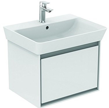 Ideal Standard Waschtischunterschrank Connect air, 535x412x400mm, hellgrau gl.und matt, E0846EQ
