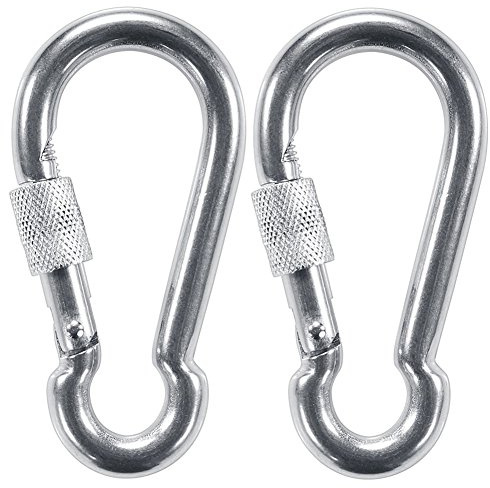 PROND Locking Carabiners, Heavy Duty Carabiner, 316 Stainless Steel Screw Lock Carabiner Hooks