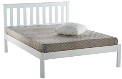 Birlea Denver Low End Bed, Wood, White, Single