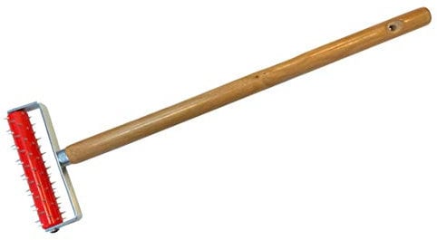 Green Home Stachelwalze Tapeten 150 x 500 mm, Nagelroller, Igelwalze, Tapetenigel zum Perforieren von Tapeten – Tapezierwerkzeug Nagelwalze Igelroller Tapezieren Stachelroller mit Holzgriff