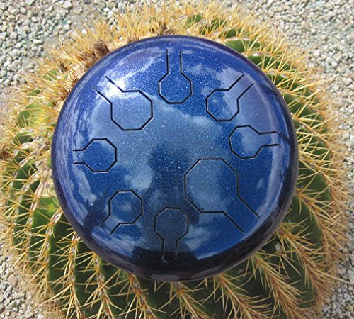 Edelstahl Mini-Vibe – 25.5 Cm - Stardust - 8 Notes in Cosmic Scale/Handpan, Steel Tongue Drum