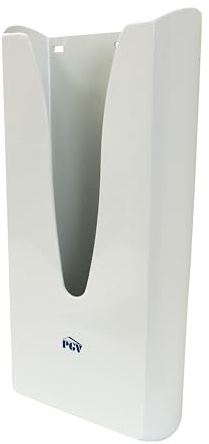 PGV Spender für Papier-Hygienebeutel (5 Stück) - Wandmontage, weiß, Kunststoff