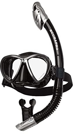 SCUBAPRO Synergy Twin Combo Set mit Spectra Dry Schnorchel Schnorchelset (klar-blau-Silber)