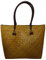 Damentasche Handtasche Strohtasche Einkaufstasche Strandtasche mehrere Farbe Handgefertigt aus Schilf (grün gelb 48 cm)