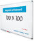 Vivol Eco Magnetic Whiteboard 100x100 | Aluminium Rahmen | Magnettafel Whiteboardwand Magnetwand | Stiftablage | 8 Größen | Magnetisch und Beschreibbar