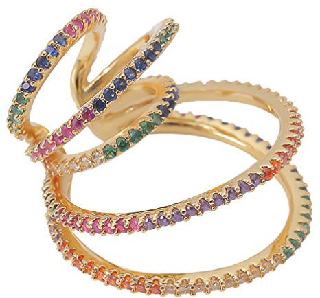 Happyyami Ohrring nicht Piercing Strass Vintage Accessoire für Ohren für Partys und den täglichen Gebrauch