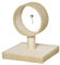 PawHut Árbol para Gatos Pequeño 61x41x50 cm Torre de Rascado de Gato con Túnel Superior Poste Rascador de Yute Natural y Juguete de Rata Colgante Beige