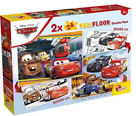 Liscianigiochi 91713 Disney Puzzle Maxifloor 2 x 24 Cars, Nicht Zutreffend
