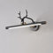 Jadssox Luz de tocador de cobre LED, lámpara frontal de espejo de baño de ciervo vintage, apliques de pared de tocador ajustables, accesorios de iluminación de barra de pared rústica sobre espejo para