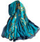 Seidenschals Damen, Große Seidentücher für Frauen Stilvoll Seidentuch Haare, Stola Seidentuch Halstuch Pashmina Langer Schal, Leicht Seidentuch Silk Schal Halstuch Tuch Geschenk Frauen-180*90cm