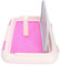 AOZU Toilettes Portables pour Chiens et Chiots à l'Intérieur, pour Mâles et Petits (Rose)