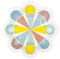 Unique 16764 Shaped Paper Plates-21 cm-Pastel Ice Cream Summer Party-8 Count (Pack of 1), Multicolour