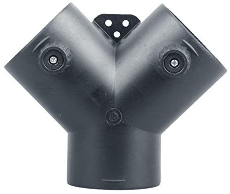 Luckxing 60MM/75MM Auto Heizung Entlüftungskanal T-Stück Rohrbogen Auslassanschluss Auspuff Dreiwege-Luftauslass Typ Y Zubehör Für Dreiwege-Lufterhitzer Aus Flammwidrigem Hochtemperaturkunststoff