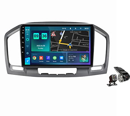 YDLX Android 11.0 Autoradio 2 DIN Stereo per Opel Insignia 2008-2013 GPS 9 Pollici Touchscreen Tablet Schermo MP5 Lettore Multimediale FM BT Ricevitore con 4G WiFi SWC DSP DVR Carplay,M150s