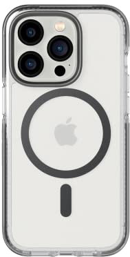 tech21 iPhone 14 Pro Evo Crystal Compatible with MagSafe – Shock-Absorbing & Scratch-Resistant Clear Phone Case with 16ft FlexShock Multi-Drop Protection