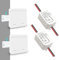 Tedeligo Kit interrupteur sans fil, émetteur radio RF 433 MHz interrupteur mural récepteur sans fil AC 220 V 230 V jusqu'à 100 mètres télécommande pour lumières (2 interrupteurs 2 récepteurs)