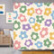 Newsely Joli Rideau de Douche rétro à Motif Floral pour Salle de Bain, 152,4 x 183 cm (l x H), Danois Pastel, Joli Rideau de Douche à Motif Floral Vintage pour Filles et Femmes, Accessoires de Bain