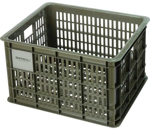 Basil B.V. Unisex – Erwachsene Crate Fahrradkaste, Grau, 45.25x35x25cm