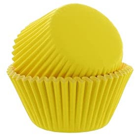 Culpitt Select Yellow Baking Cases, Greaseproof Paper Baking Cups, 50mm Cupcake Cases - Pack of 50