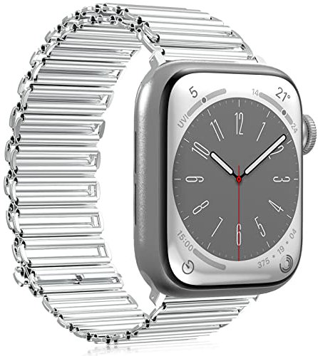 TOPsic Metallo Cinturino Apple Watch Braccialetto 38mm 40mm 41mm, Acciaio Inossidabile Bracciali Ricambio Cinturino per Apple Watch SE, iWatch Series 10(42mm) 9 8 7 6 5 4 3 2 1