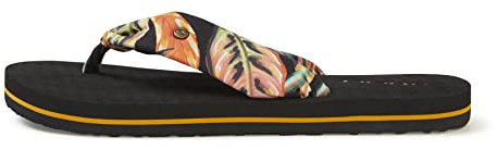 Oneill W Ditsy Sun Bloom Sandals Mehrfarbig - Luftige schöne Damen Sandalen, Größe EU 38 - Farbe Black Tropical Flower