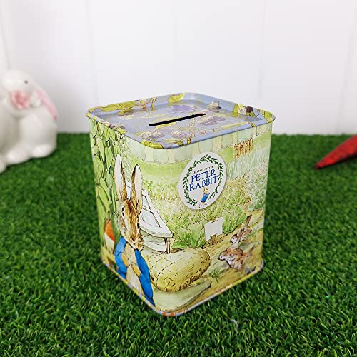 Crafty Capers Peter Rabbit Tin Money Box | Piggy Bank | Gift for Kids