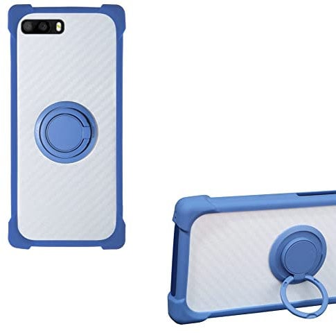 Coque pour Klipad Smartphone 5,0” 4G LED Coque Compatible avec Klipad Smartphone 5,0” 4G LED Coque Étui Support de Bague métallique 360° en PC + Silicone CSKB-LAN